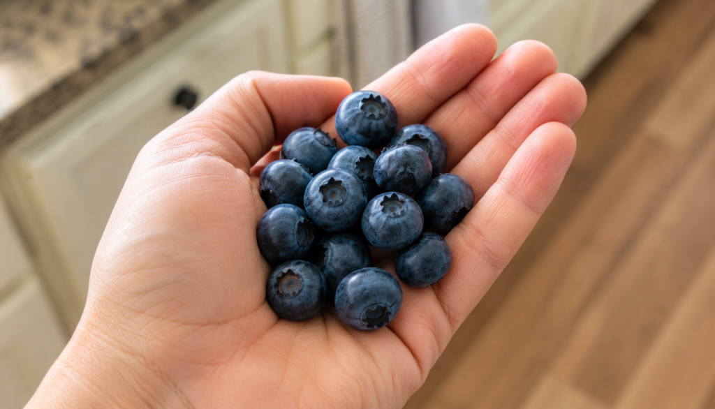 ChatGPT Image Jun 20, 2026, 11_35_20 PM Handful of fresh blueberries cupped in human palm